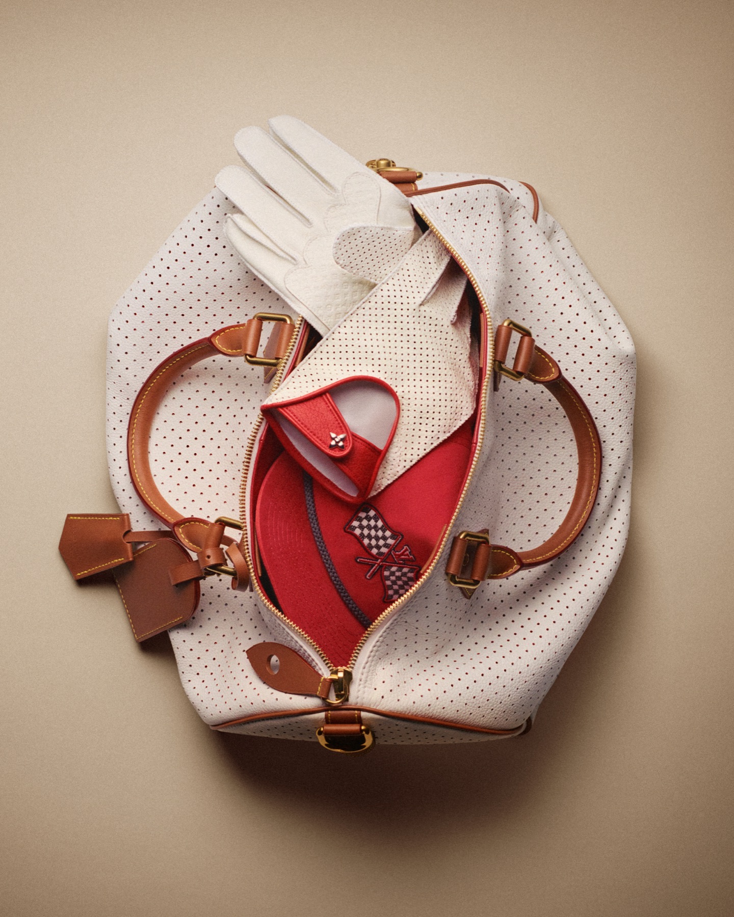 Luxury product and accessories campaign photographed in Monaco for Louis Vuitton Formula 1. Image 2 of 14.