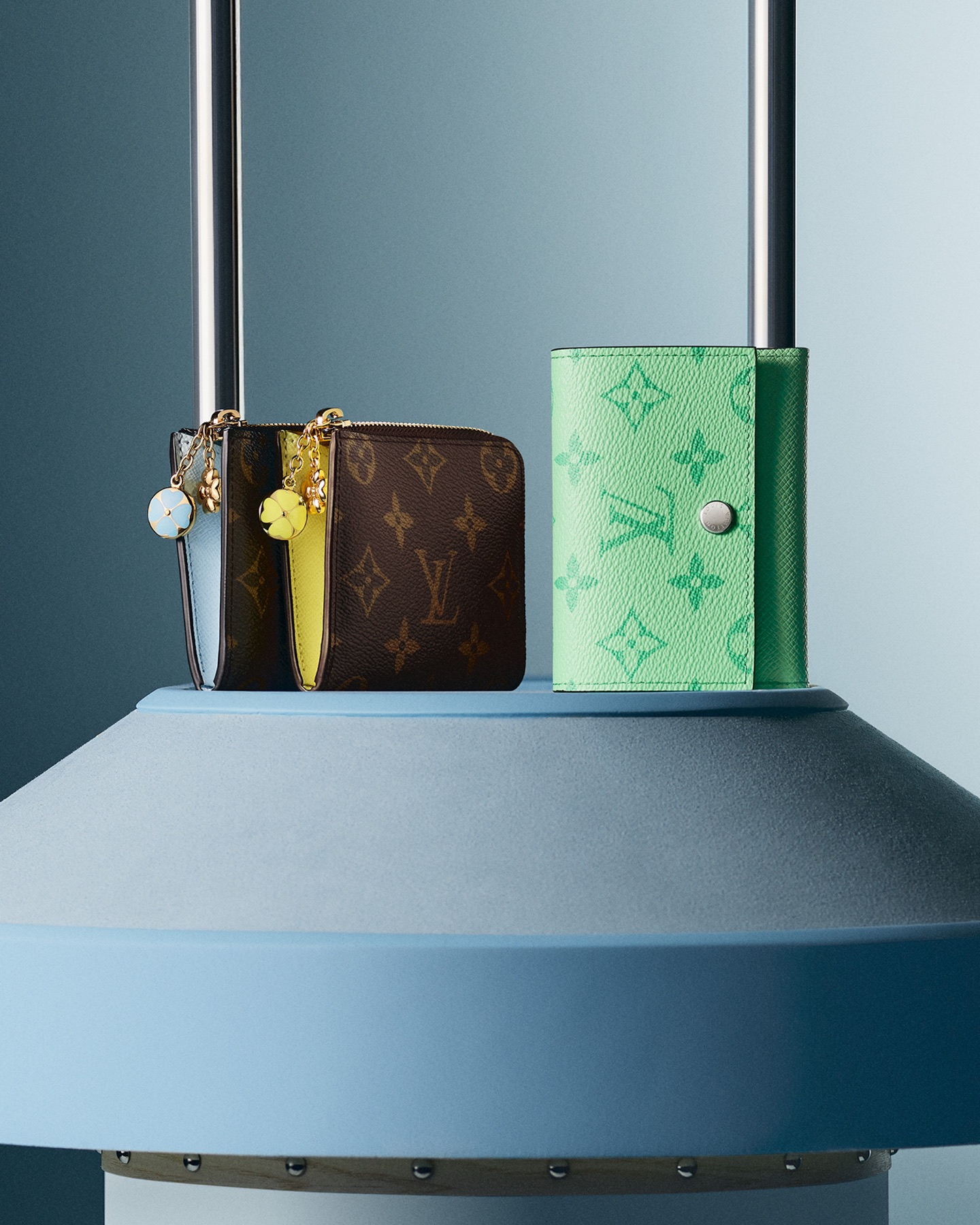 Luxury accessories and beauty still-life campaign photographed for Louis Vuitton Super Lucky Day. Image 4 of 11.