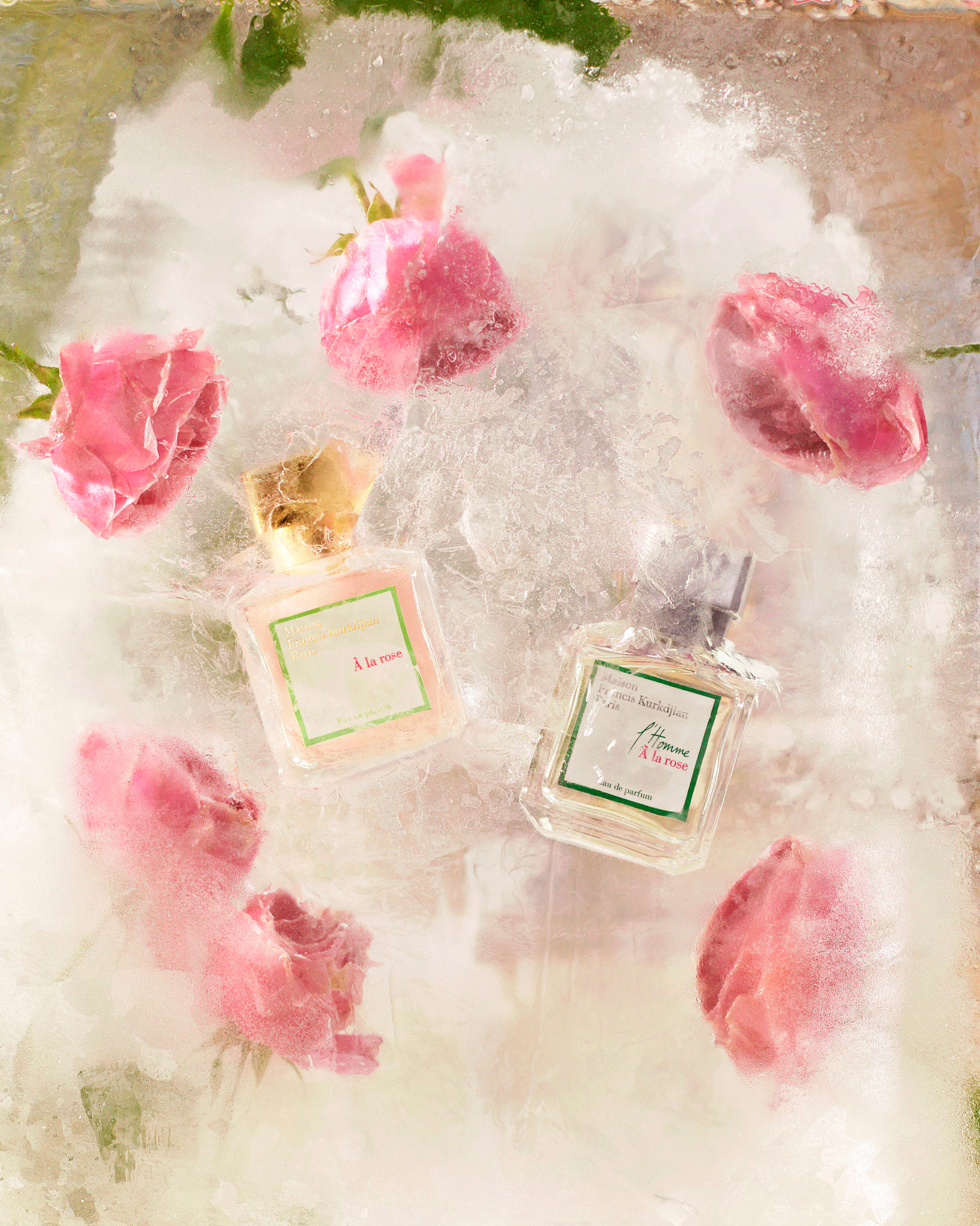 Luxury fragrance still-life campaign photographed by Valentin Abad for Maison Francis Kurkdjian. Image 2 of 4.